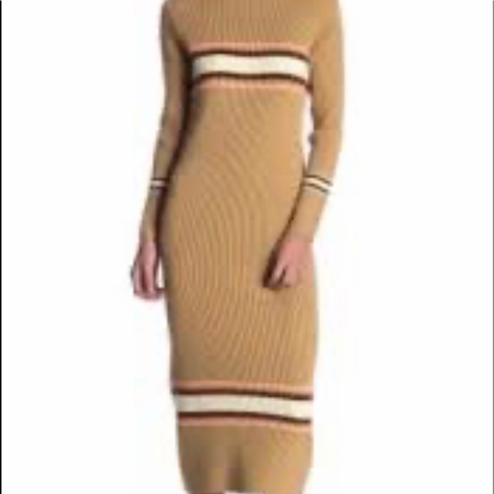 Free people stripe sweater dress size S